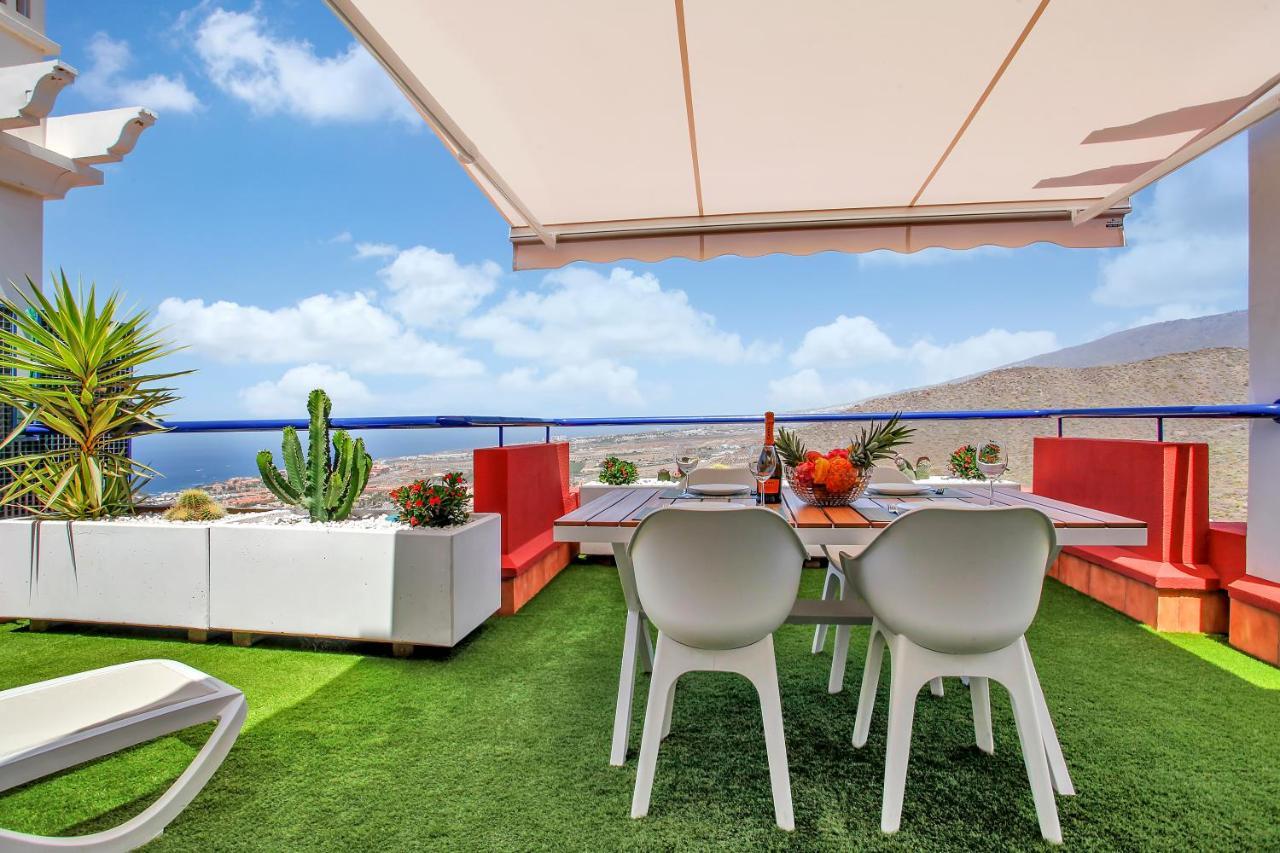 Wonderful View, Huge Terrace Solarium, Private Parking Apartment Costa Adeje  ภายนอก รูปภาพ